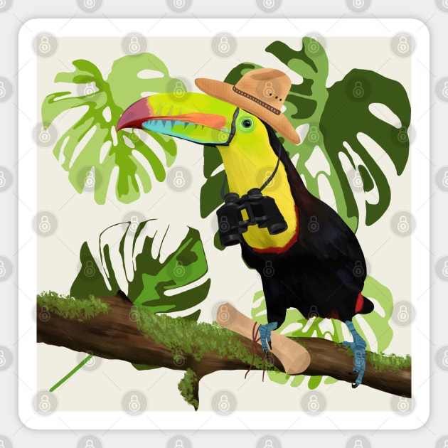 Toucan Tropical Forest Explorer Magnet by Suneldesigns